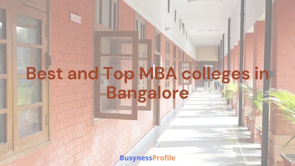 best and top MBA colleges in Bangalore